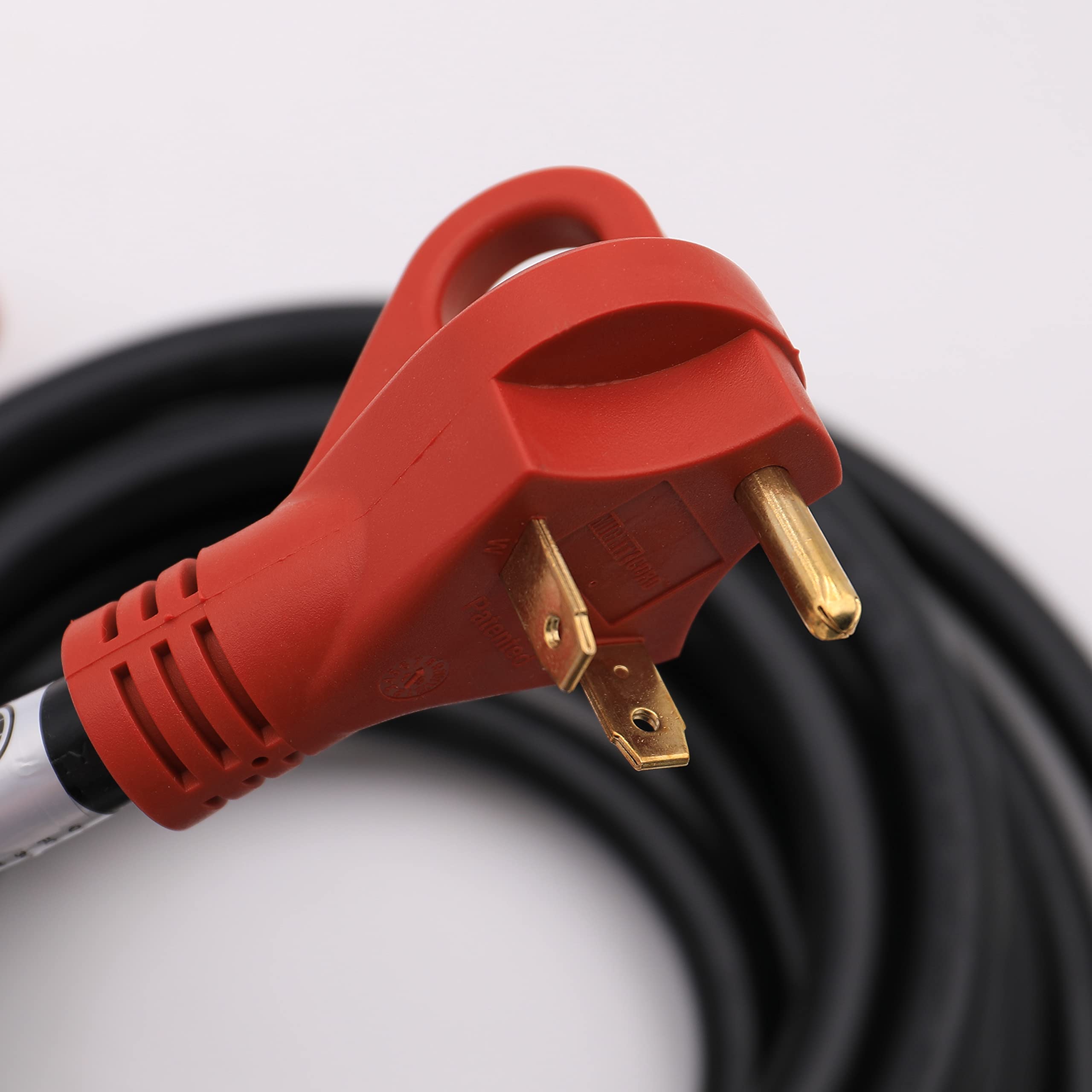 Mighty Cord Valterra RV 30-Amp Extension Cord, 50-Foot Power Extension Cord, Red