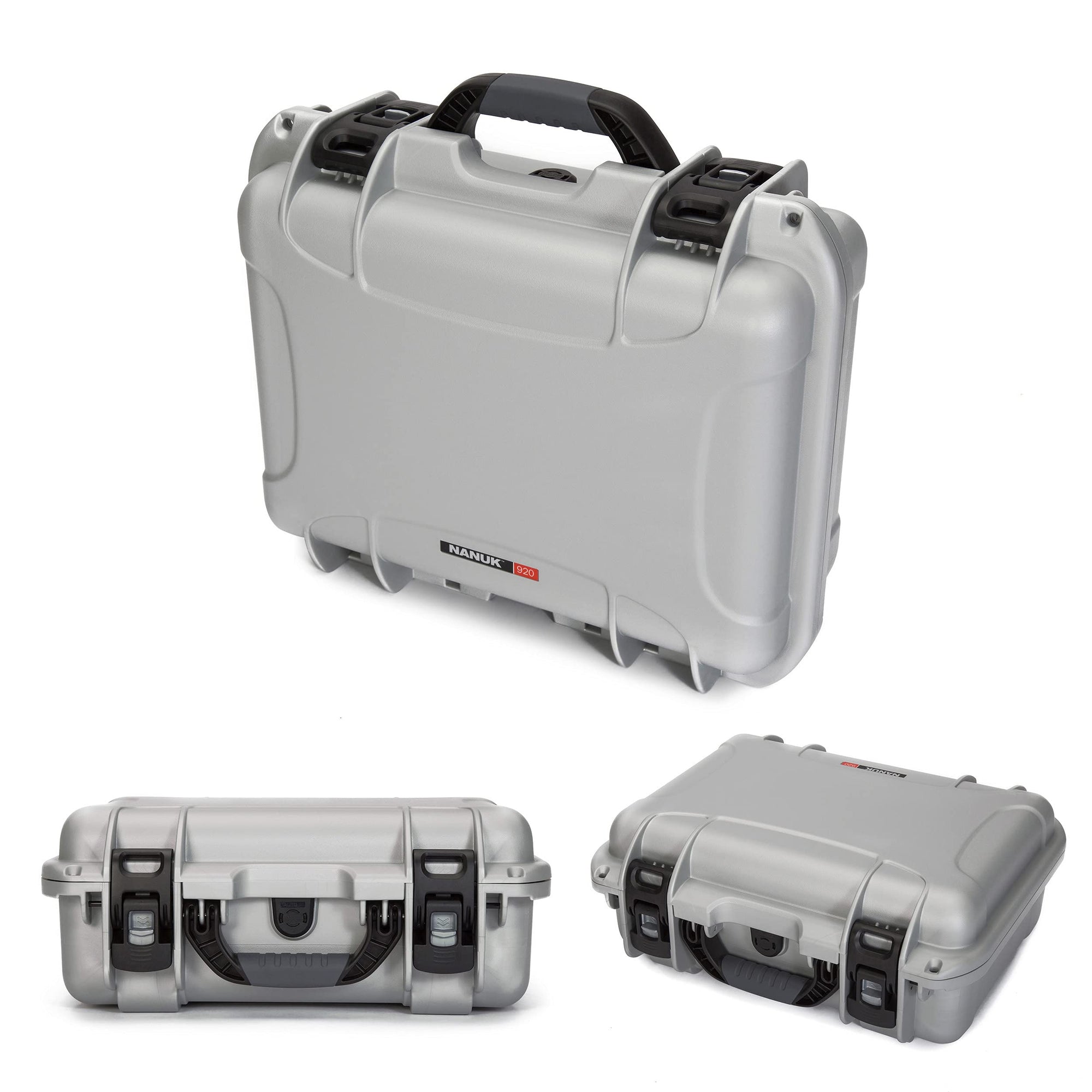 Waterproof Nanuk 920 Hard Case with Padded Dividers - Silver