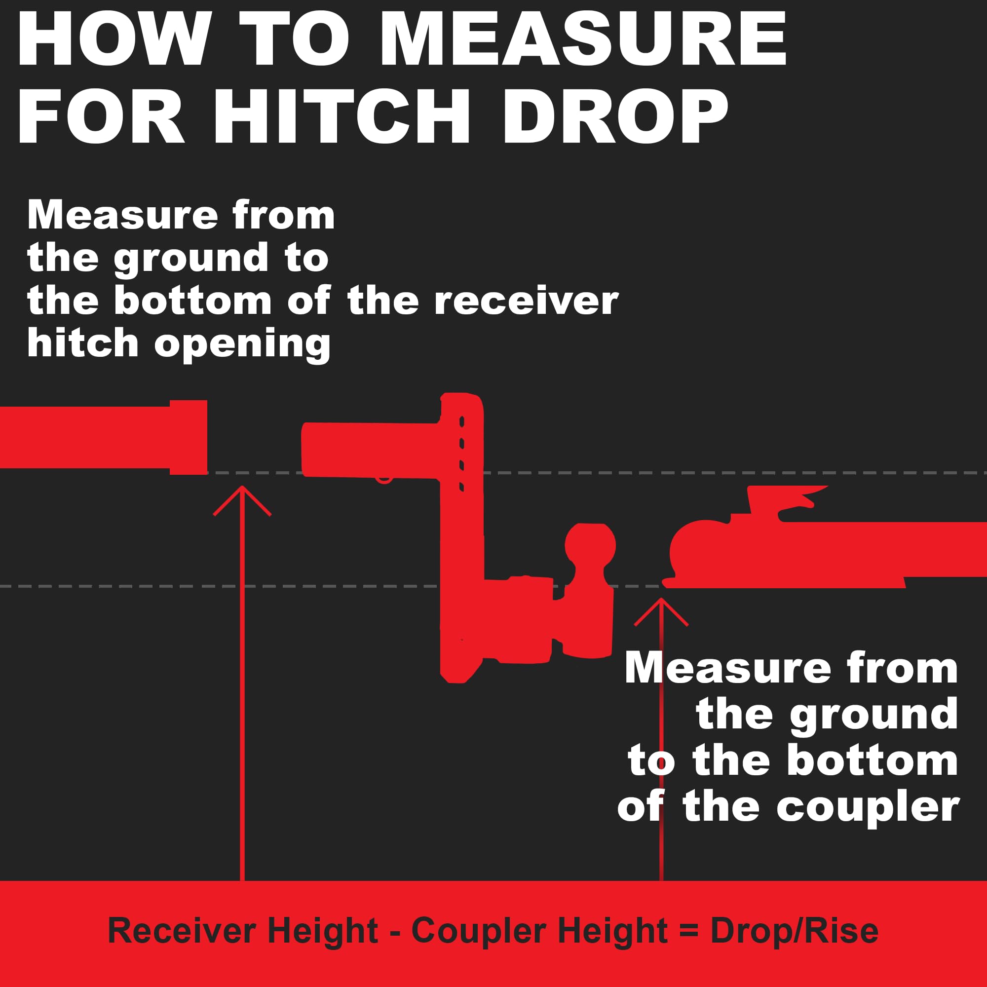 Trimax TRZ12ALHD Heavy Duty 12" Pin & Clip Aluminum Drop Hitch For 2-1/2" Receivers Includes Dual Balls, Silver