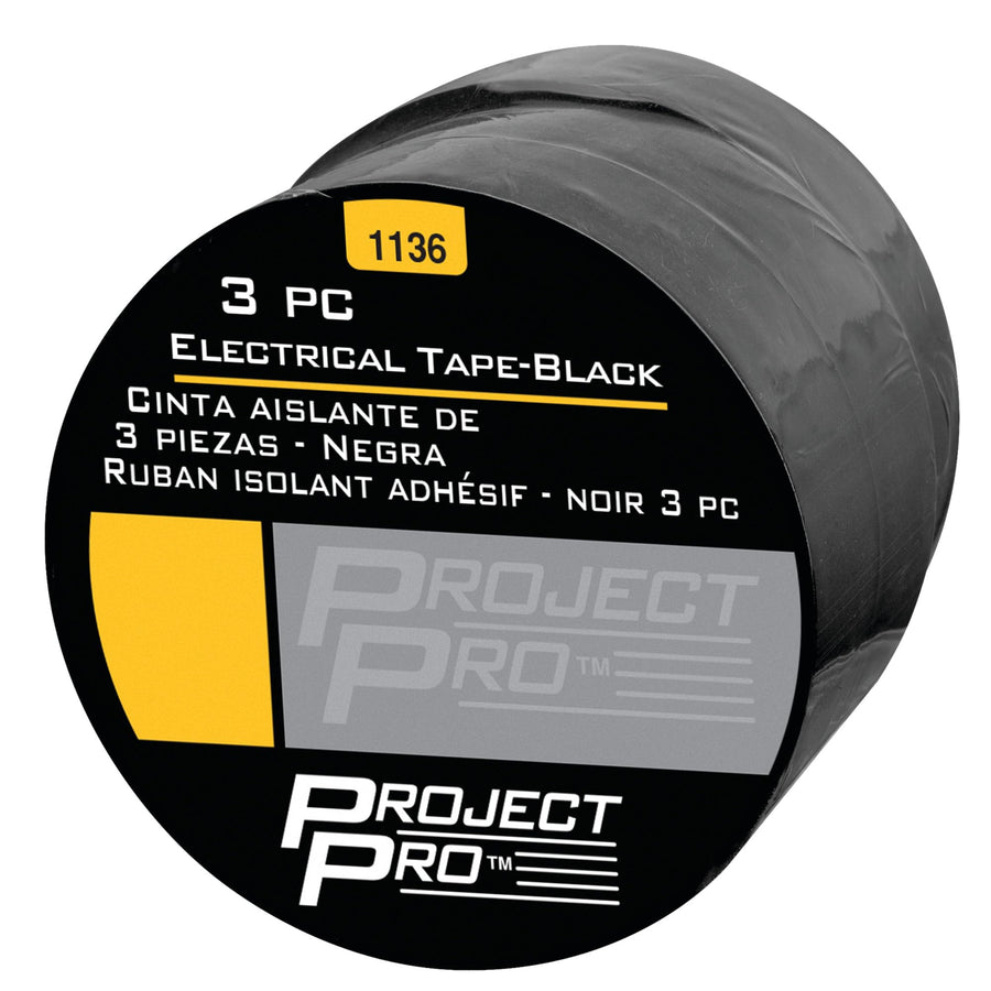 1136 Performance Tool PVC Insulating Tape, Includes 3 Rolls in Black, Red, and White