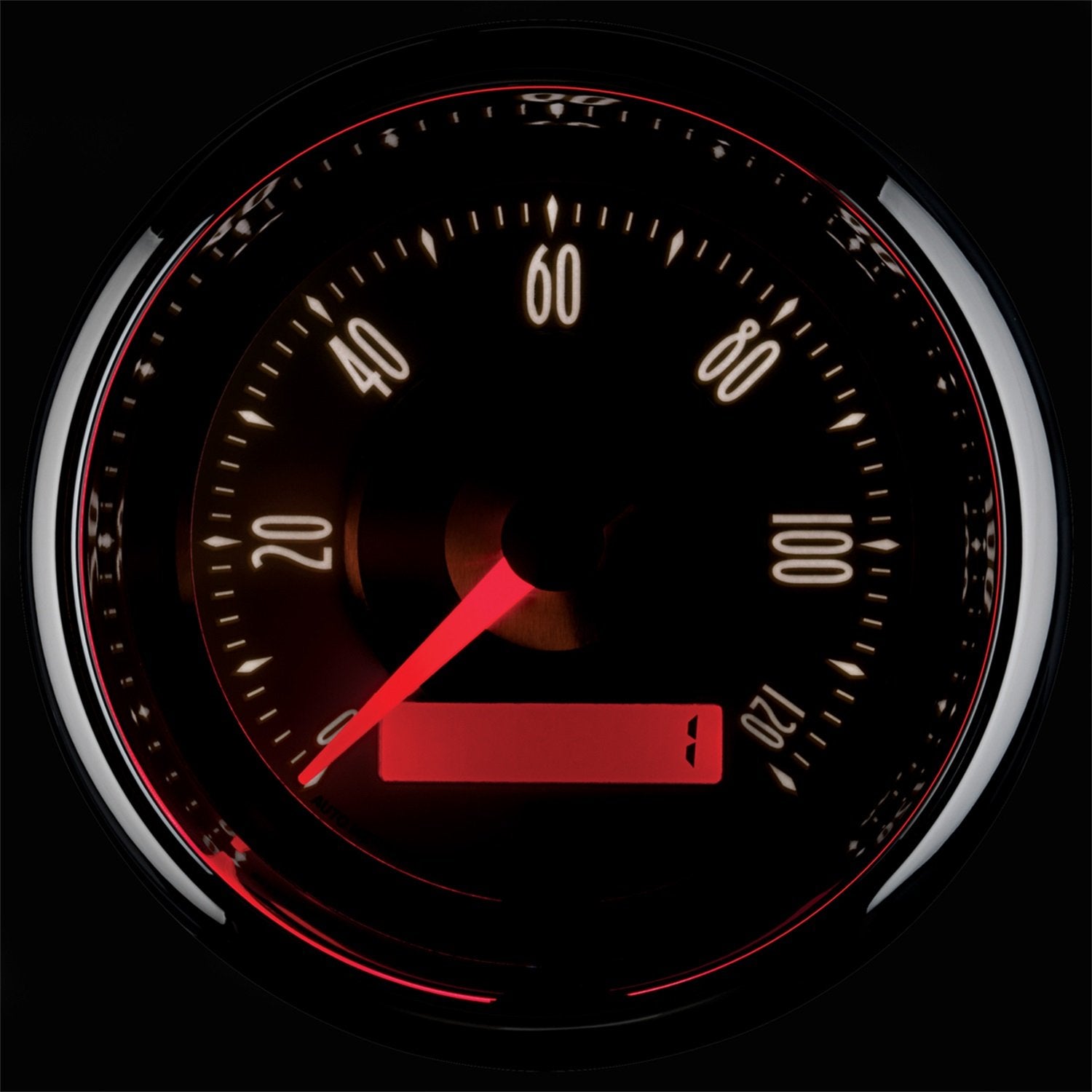 Auto Meter 1186 3-3/8" Cruiser 120 mph Programmable Speedometer Gauge