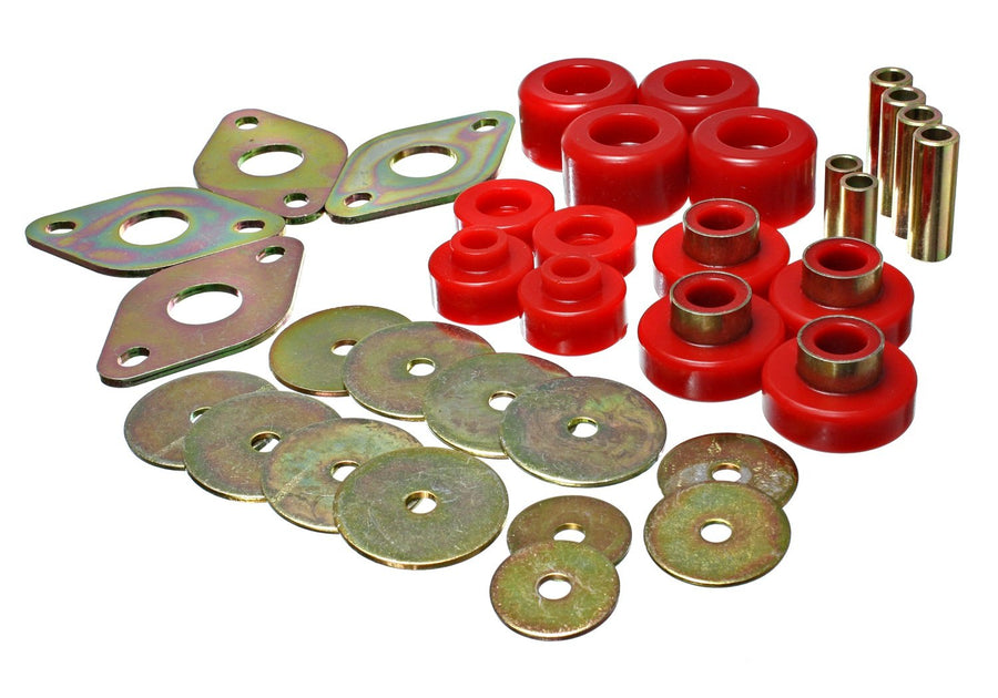 Body Mount Set-Reg, Energy Suspension 8.4109R Access & Dbl Cab