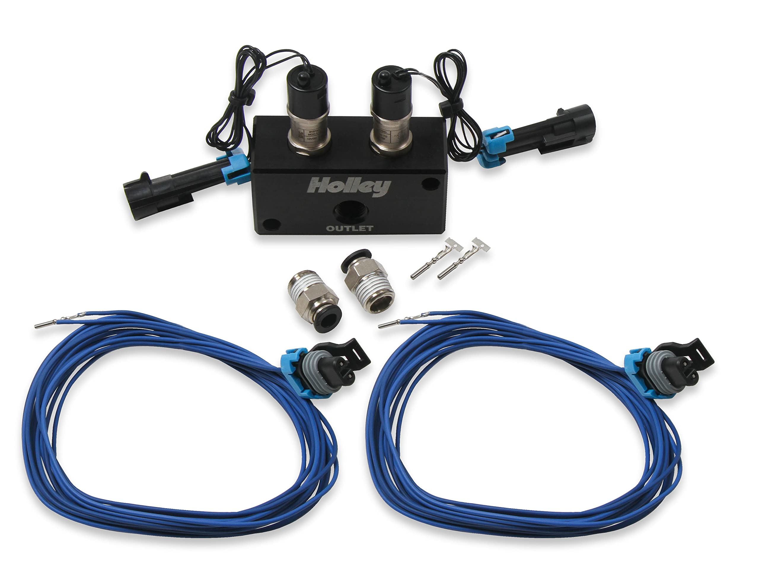 High Flow Holley EFI 557-201 Dual Solenoid Boost Control Kit