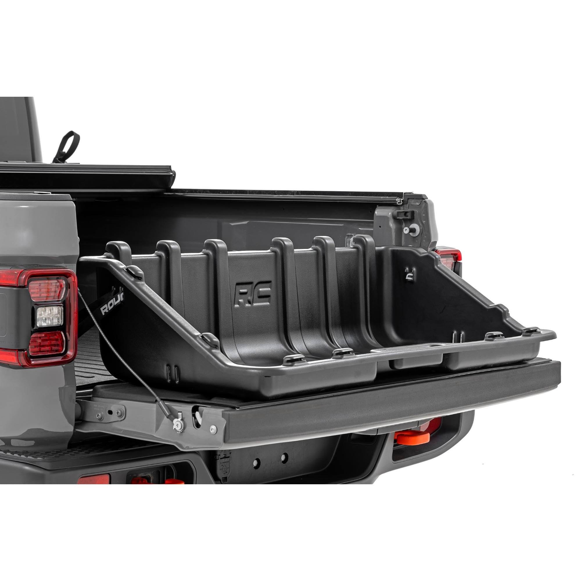 48" Rough Country Slide-Out Truck Bed Cargo Box - Heavy-Duty, Weather-Resistant Truck Organizer for Compact Beds, Easy Tailgate Access