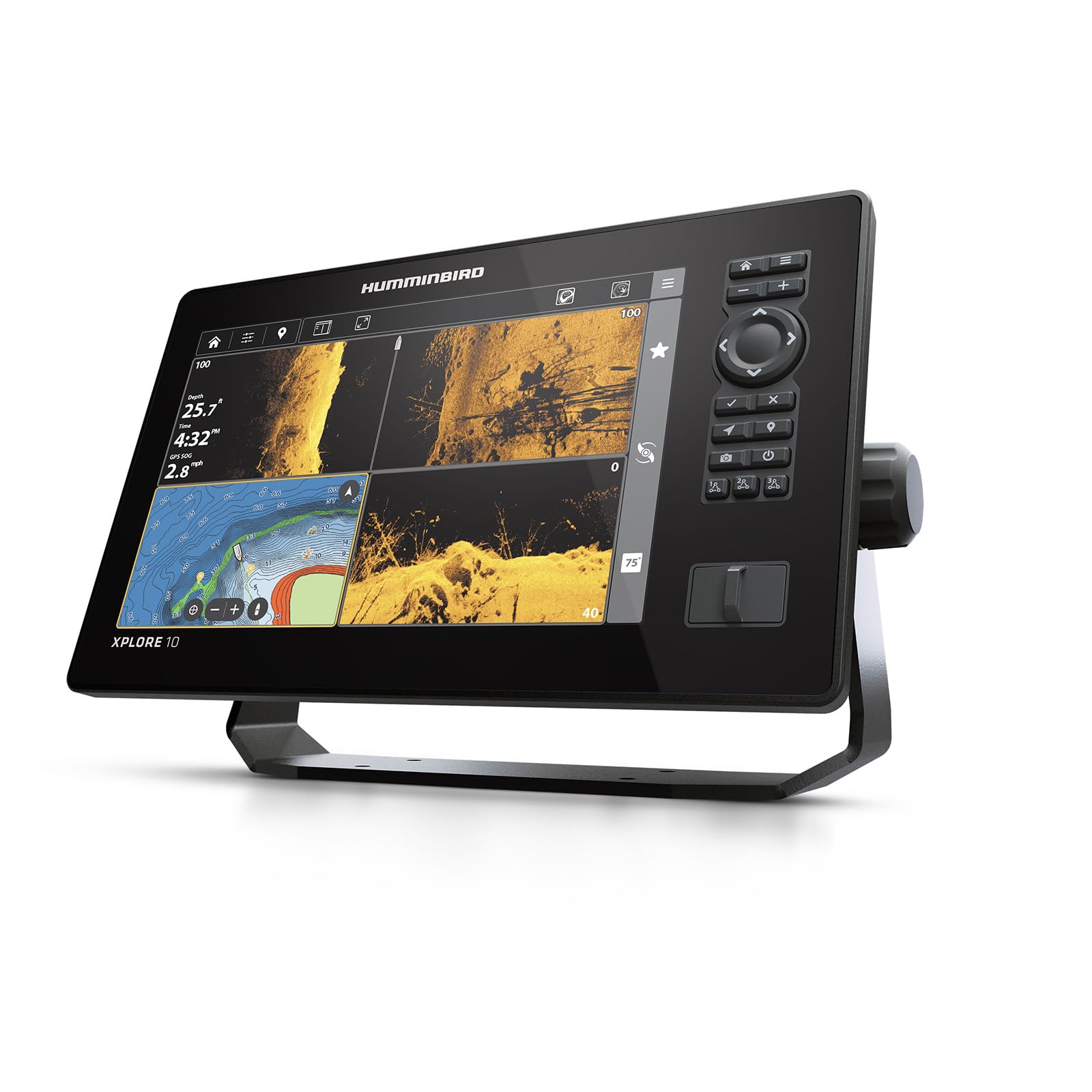 Humminbird GPS Fish Finder XPLORE 10, MEGA Side Imaging+ & HD Touchscreen (Control Head Only)