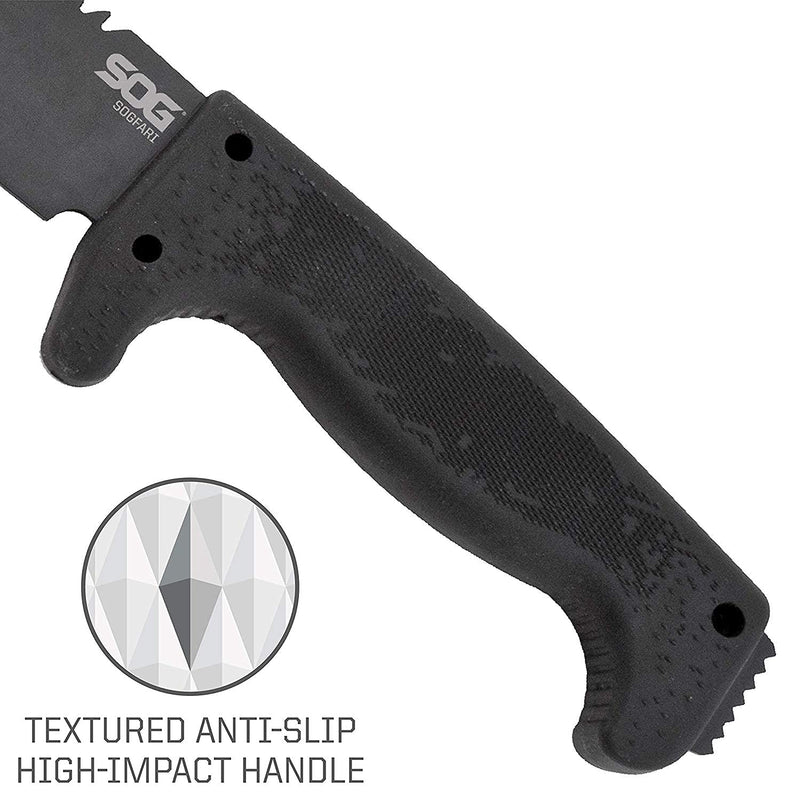 10 in. SOGfari Machete, Kraton, Tanto Plain