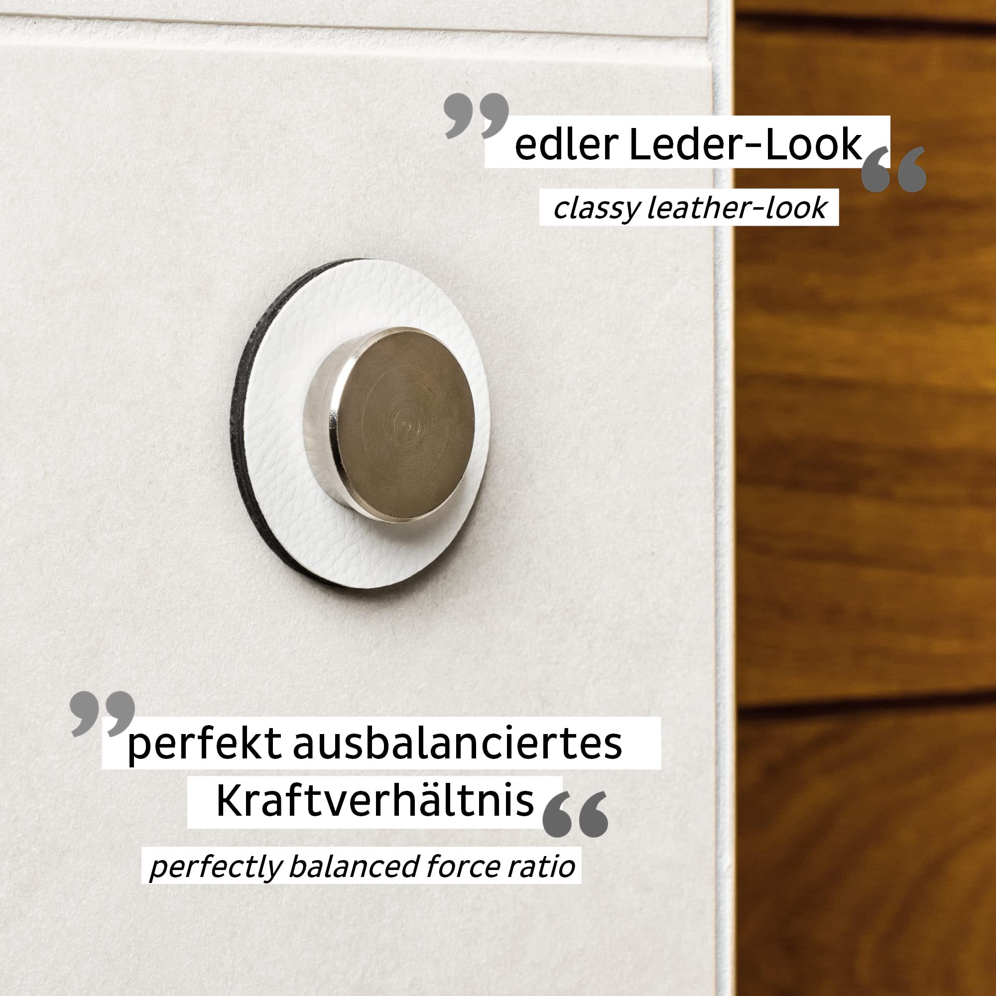 silwy® Smart Magnet-Pins (2er Set) INKL. Zwei Metall-Nano-Gel-Pads in White - nie Wieder Bohren Oder Schrauben - Perfekt für Camping, Caravaning, Boating, Home, Living Oder Business