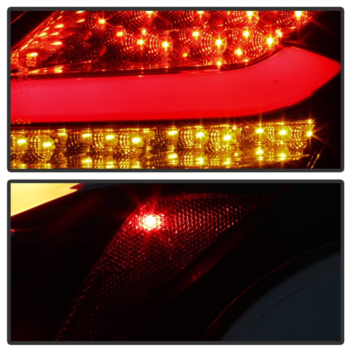 Ford Focus 12-14 Spyder 5085146 5Dr Only (Do not Fit 4Dr Sedan) LED Tail Lights - Black Smoke