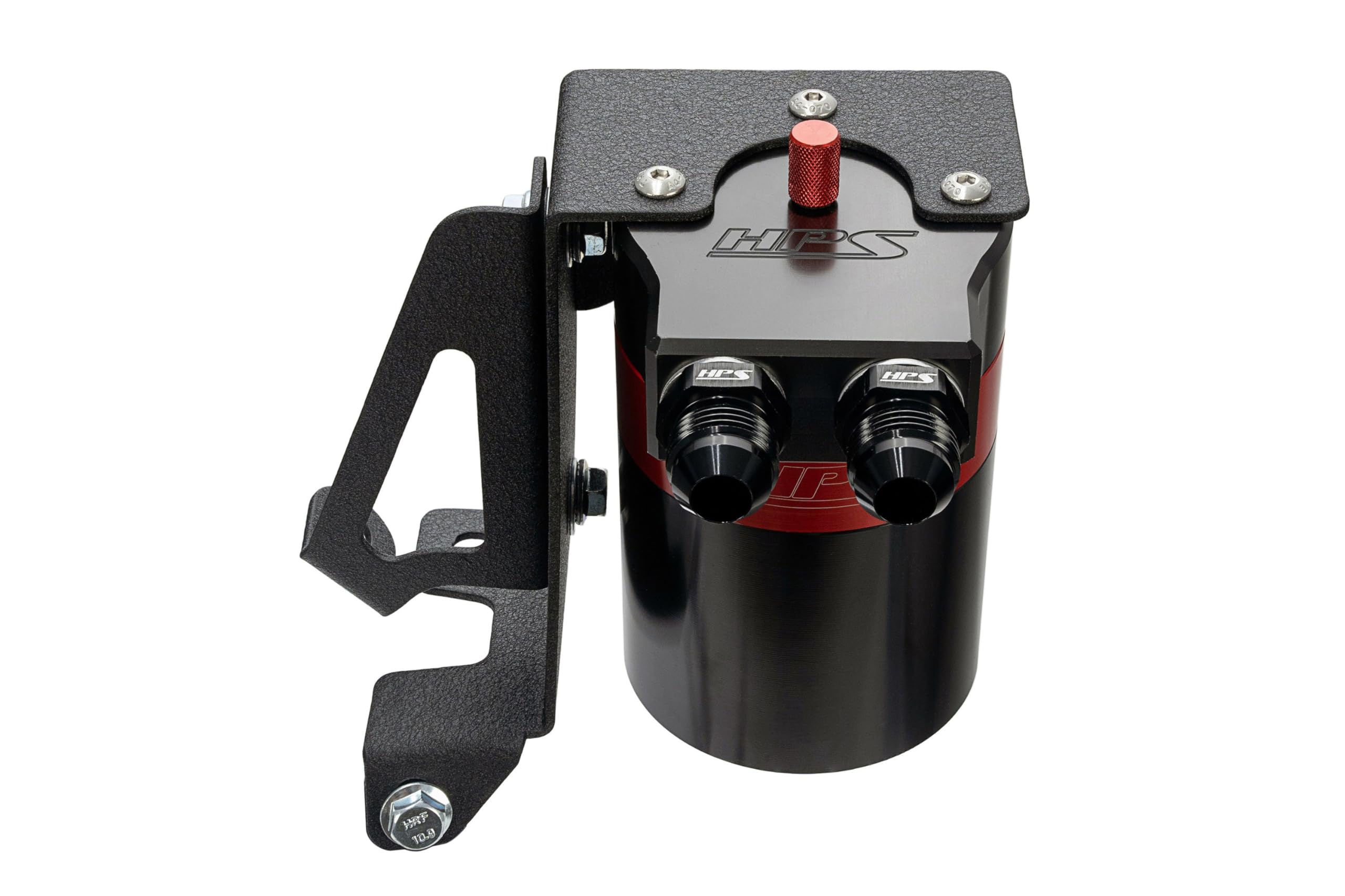 Black Aluminum HPS Oil Catch Can Kit Compatible for 2010-2023 Lexus GX460 4.6L V8, 860-005
