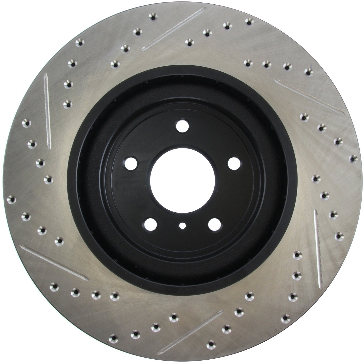 Front Left StopTech 127.42100L Automotive Replacement Drilled and Slotted Disc Brake Rotor Fits Select Infiniti FX50/G37/M35h/M37/M56/Q50