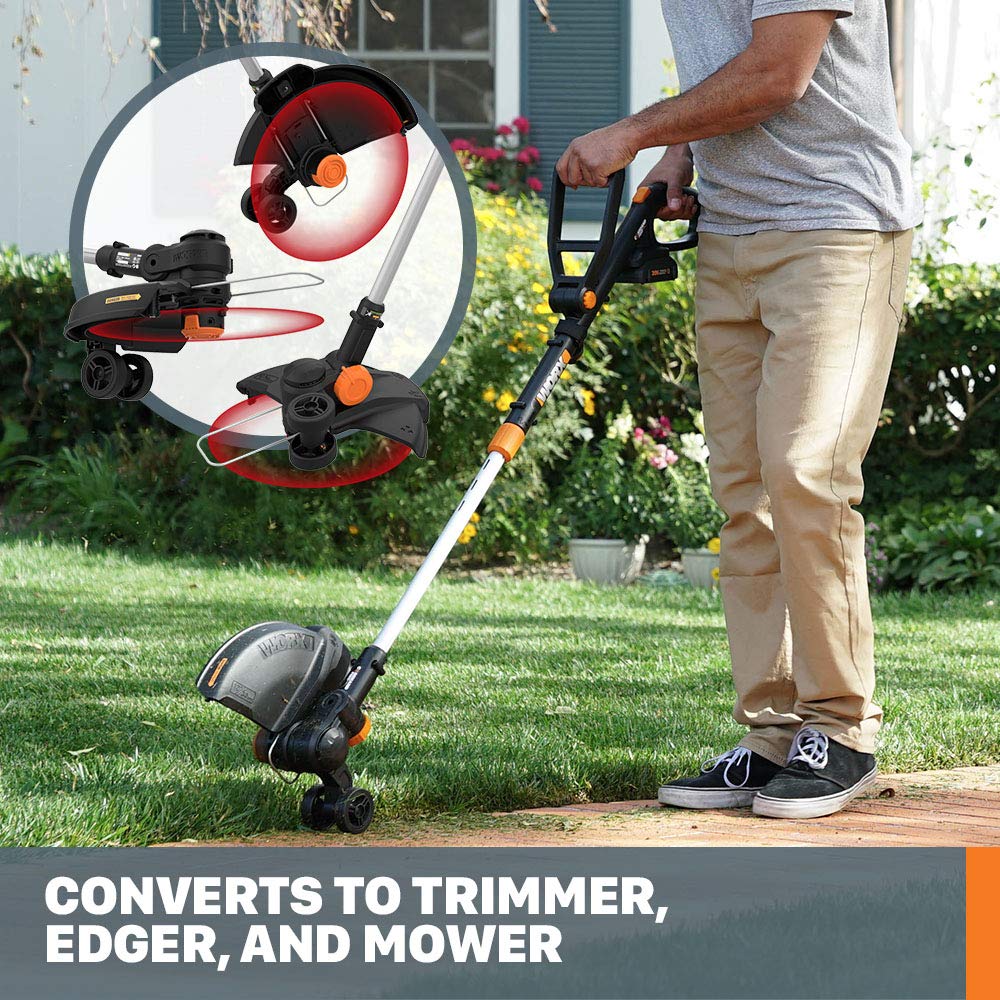 20V Worx GT Revolution 12" String Trimmer Grass Trimmer/Edger/Mini-Mower, WG170.2