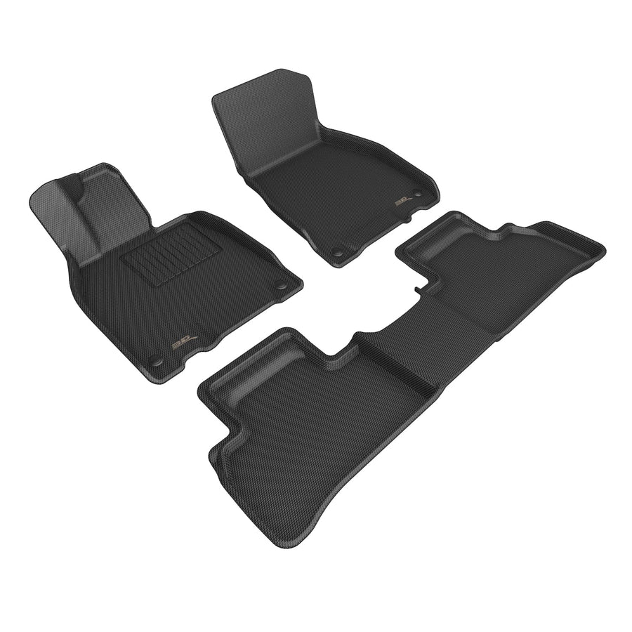 3D MAXpider Kagu Custom Fit Floor Mat (Black) Compatible with Mercedes-Benz EQE Sedan (V295) 2023-2025 - Full Set