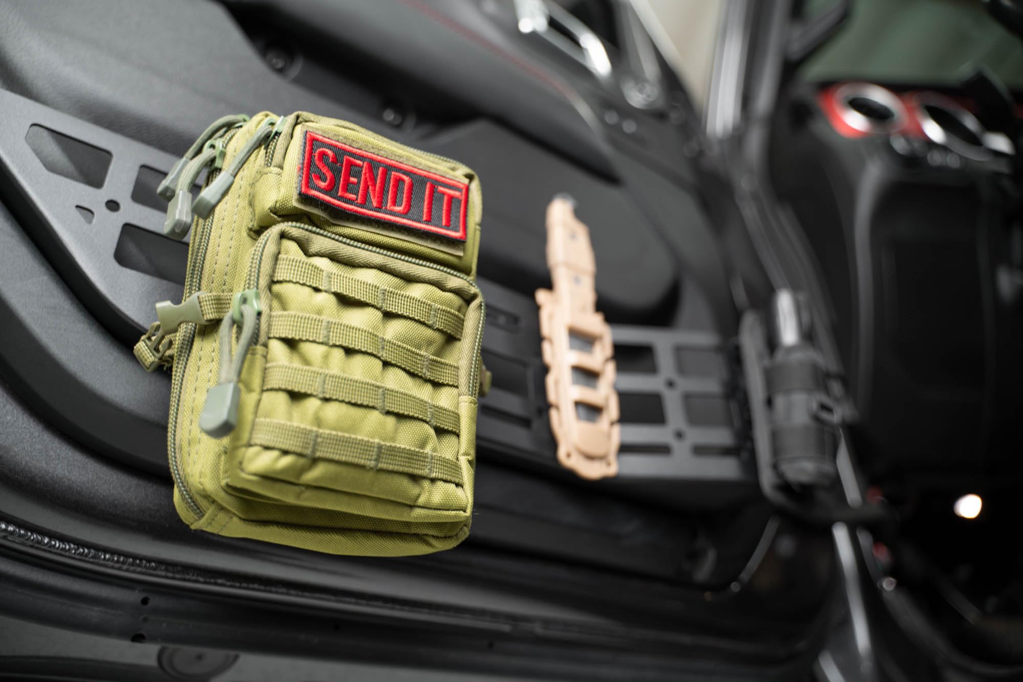 DV8 Offroad Molle Panels for Front Door Pocket The 2018-2025 Jeep Wrangler JL & 2020-2025 Jeep Gladiator JT | Rigid Steel Design Replaces The Weak Saggy Net