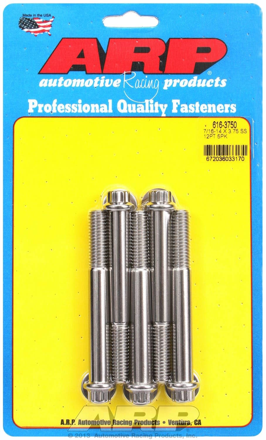 ARP Bolt, 7/16"-14, Pack of 5 616-3750