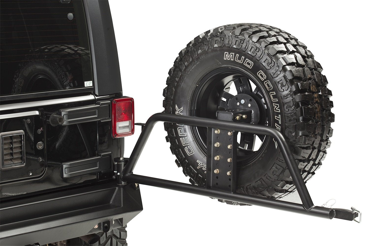 Tire Carrier Fab Fours JP-Y1251T-1 for Jeep TJ/LJ '97-'10