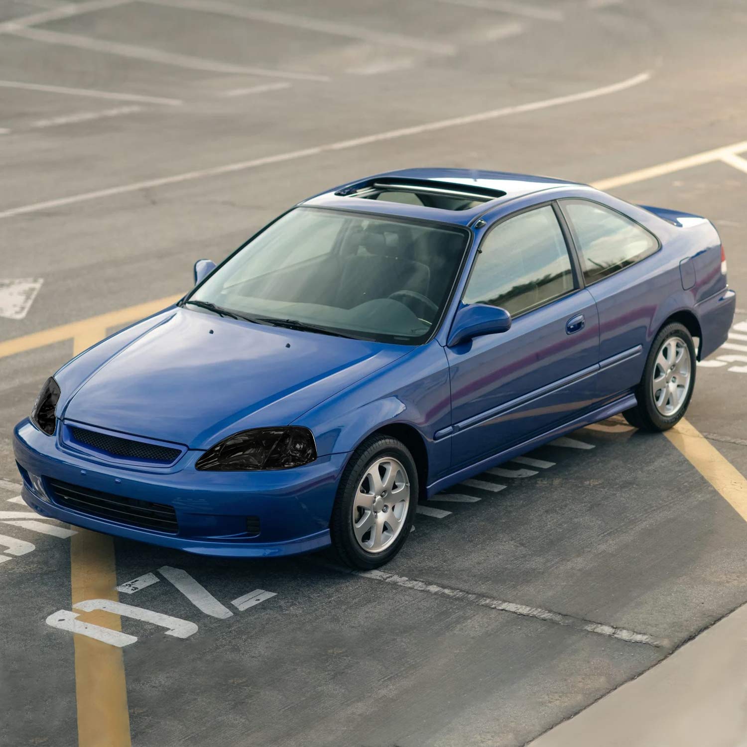 LH-CV99G-RS SPEC-D TUNING JDM Headlights- Smoke for 99-00 Honda Civic