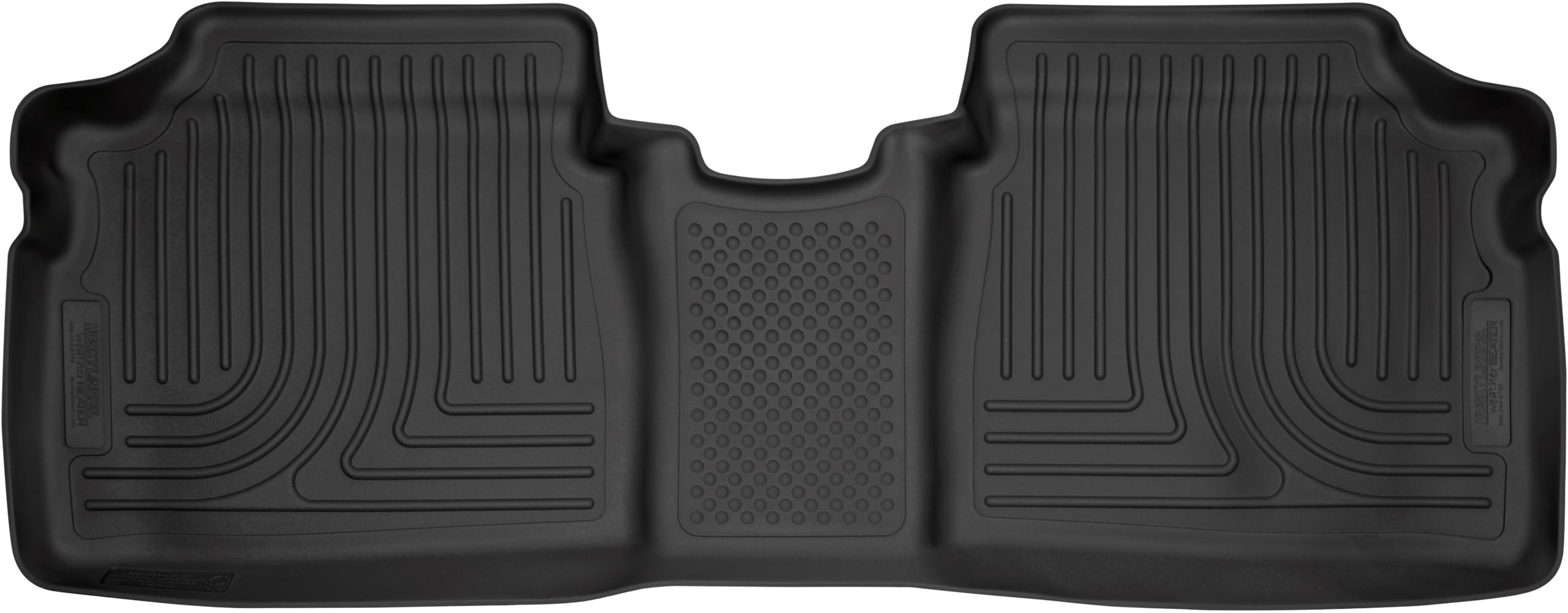 Weatherbeater Husky Liners Floor Mats | Fits 2010-2014 Toyota Prius & 2012-2015 Toyota Prius Plug-in | 2nd Row, 1-pc Black - 14491