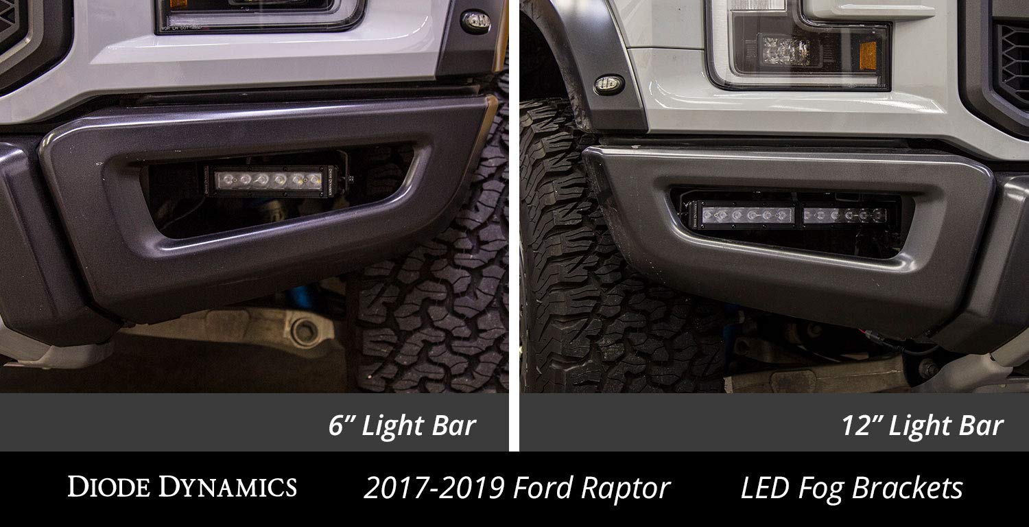 Fog Base Bracket Pair 2017 Diode Dynamics Raptor