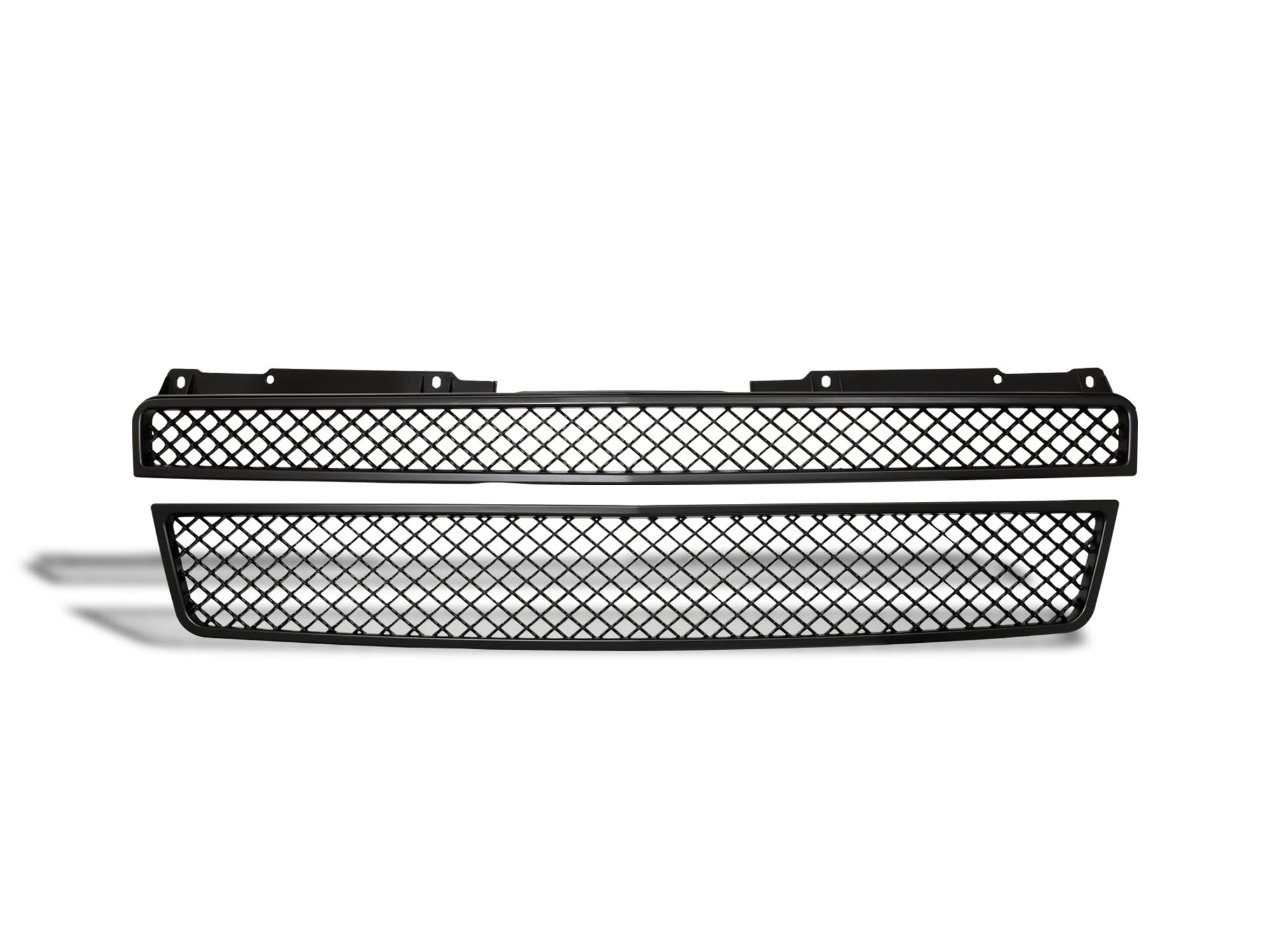7166004 Armordillo USA Mesh Front Hood Grille - Matte Black Fits 2007-2014 Chevy Tahoe