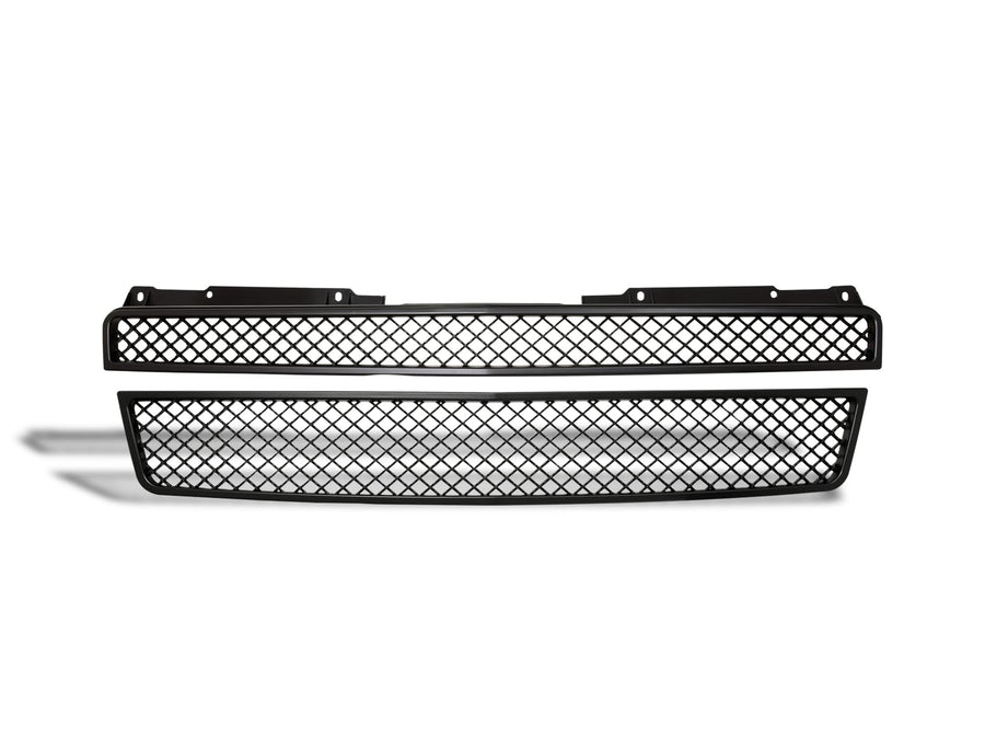 7166004 Armordillo USA Mesh Front Hood Grille - Matte Black Fits 2007-2014 Chevy Tahoe
