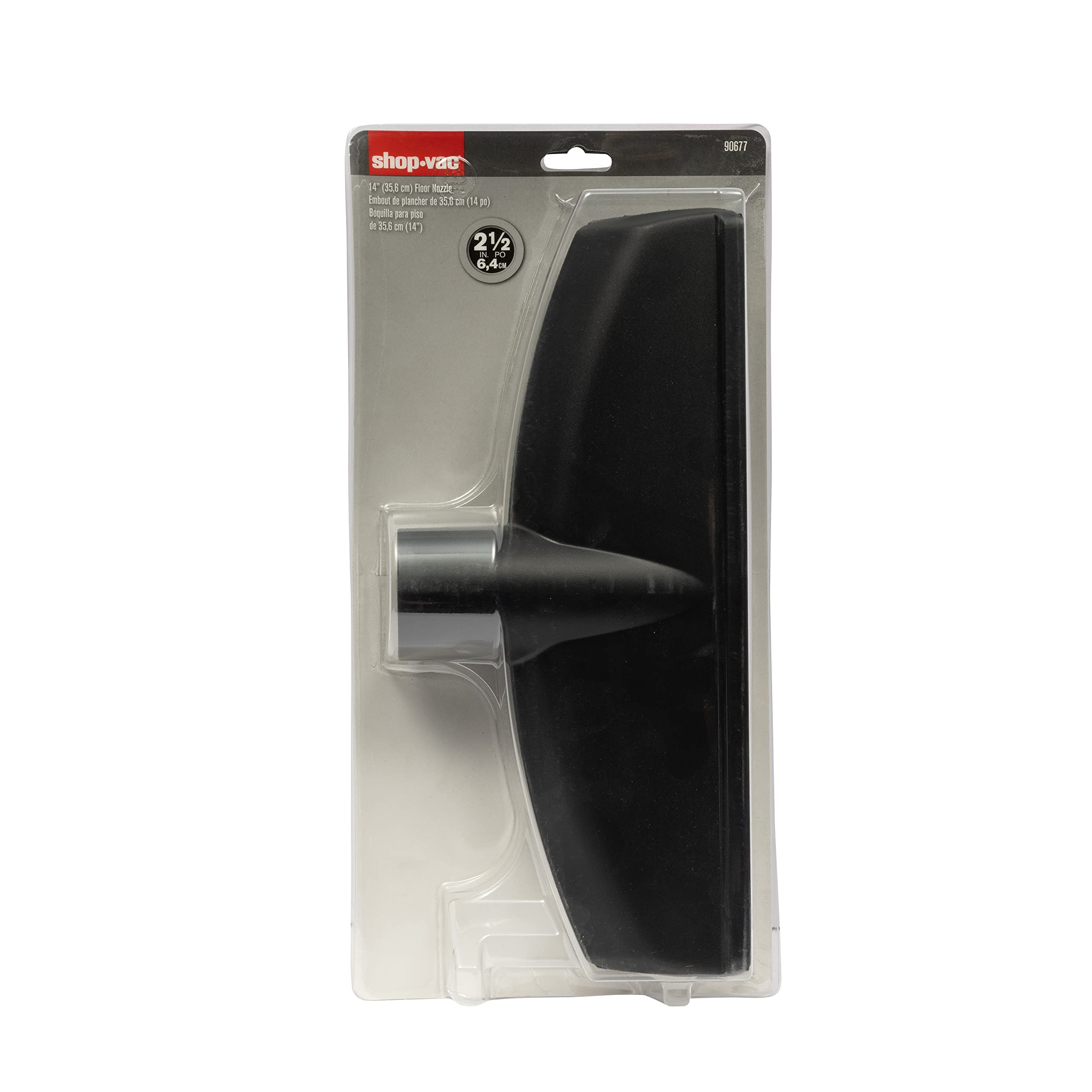 14-Inch Shop-Vac Wet/Dry Floor Nozzle, 2.5 Inch Diameter, Designed for Bulk Dry and Wet Pick Up (1-Pack)