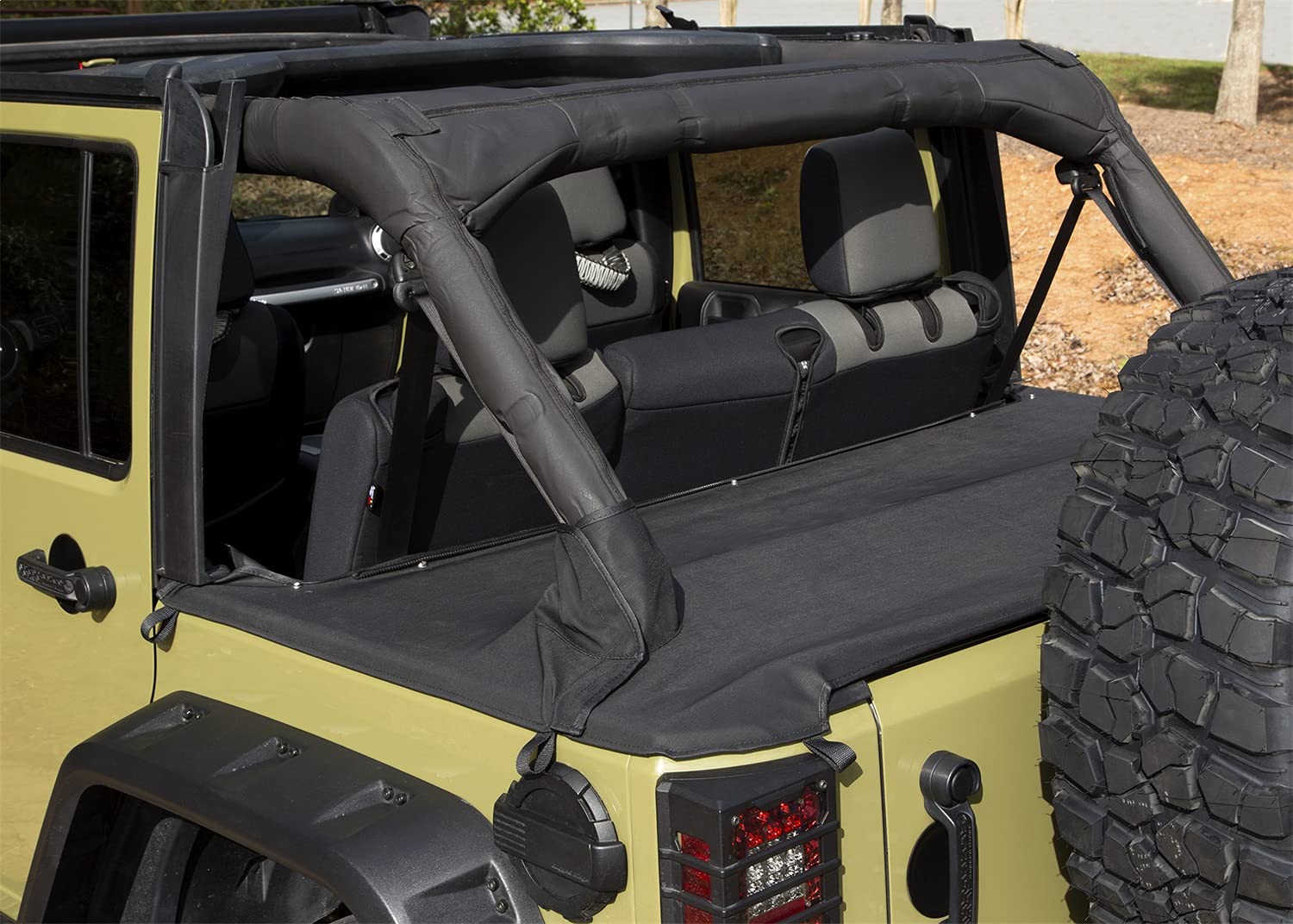 Tonneau Cover Rugged Ridge 13550.04; 07-18 Jeep Wrangler JKU, 4 Door