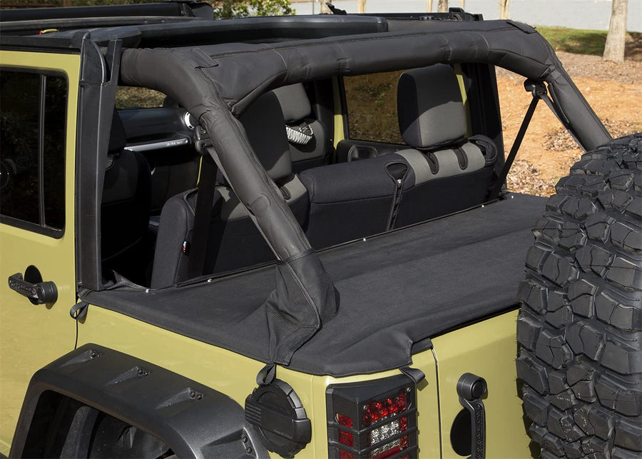 Tonneau Cover Rugged Ridge 13550.04; 07-18 Jeep Wrangler JKU, 4 Door