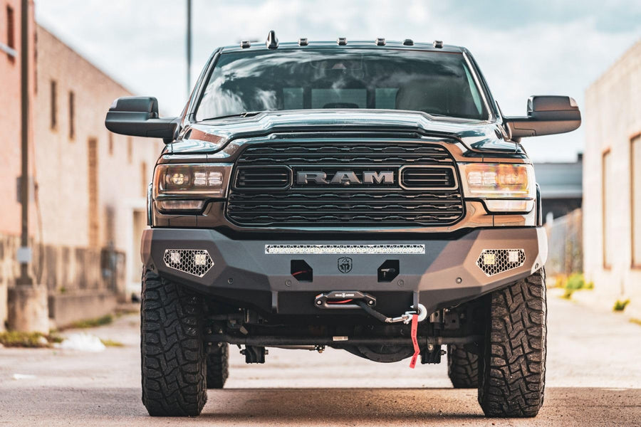 iDentity Road Armor Full Width Raw Front HD Bumper 2204DF-B1-P3-MD-BH