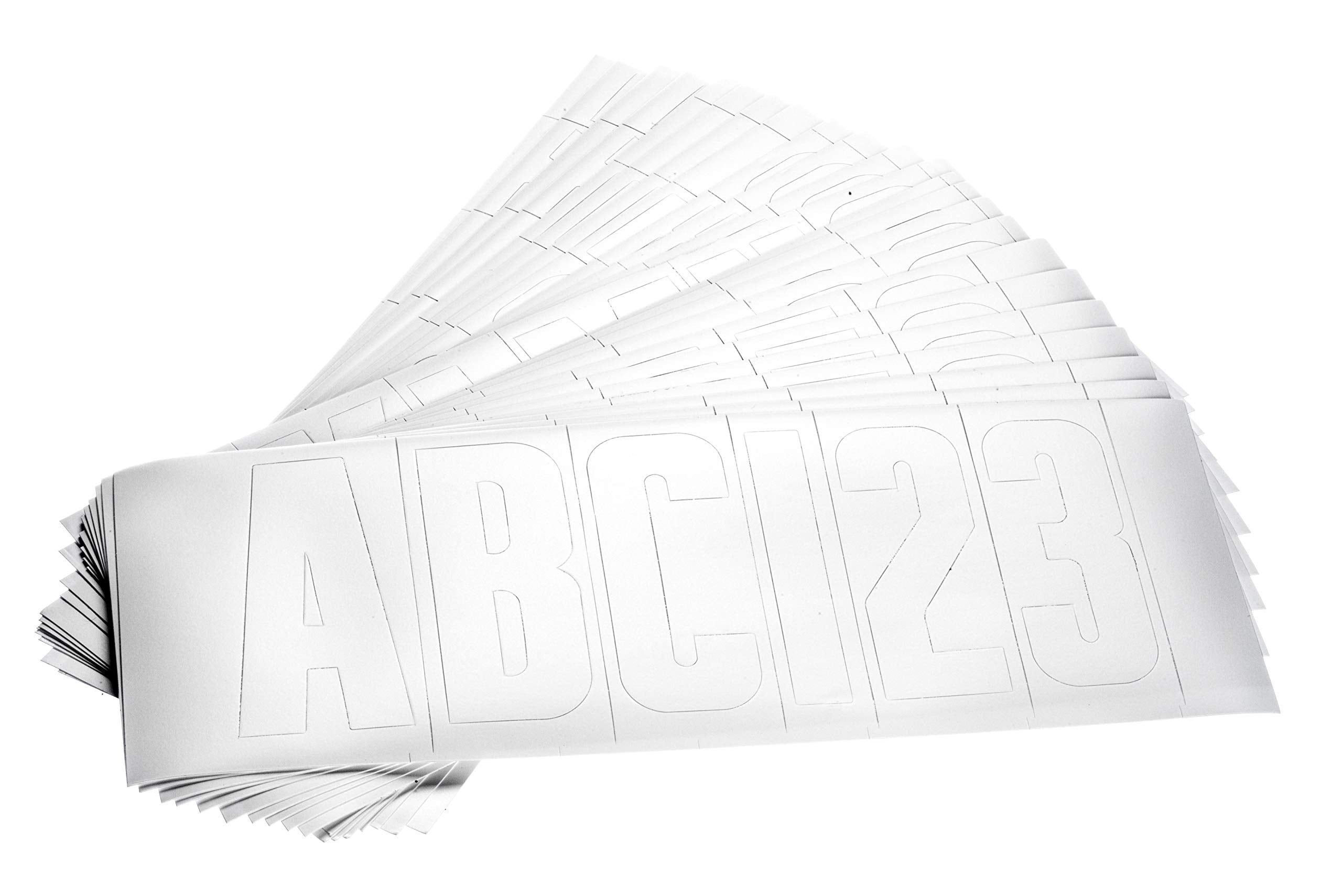 148-Piece Attwood Waterproof Vinyl Boating Letter and Number Kit, White Finish