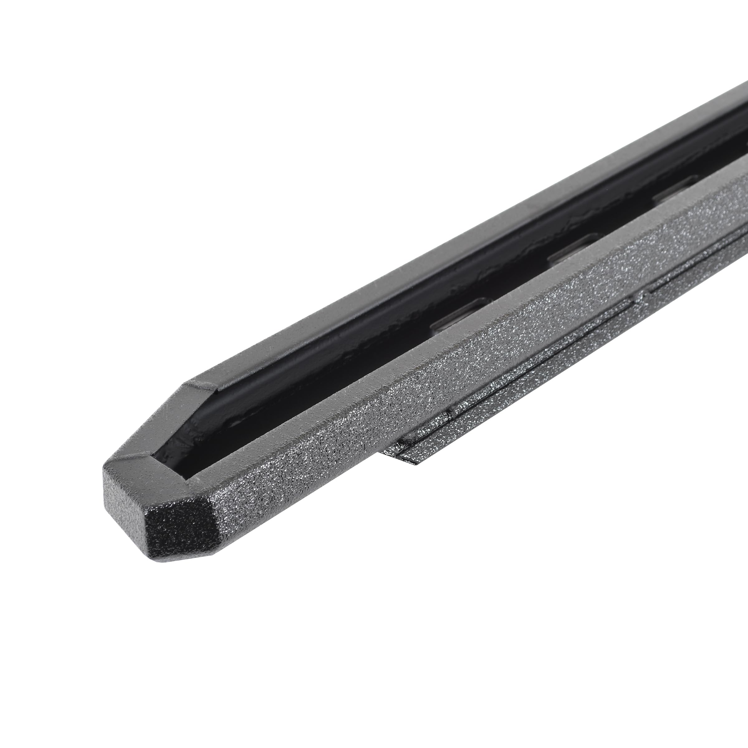 RB30 Running Boards Go Rhino | 87", Galvanized Steel, Protective Bedliner Coating | 69600087T