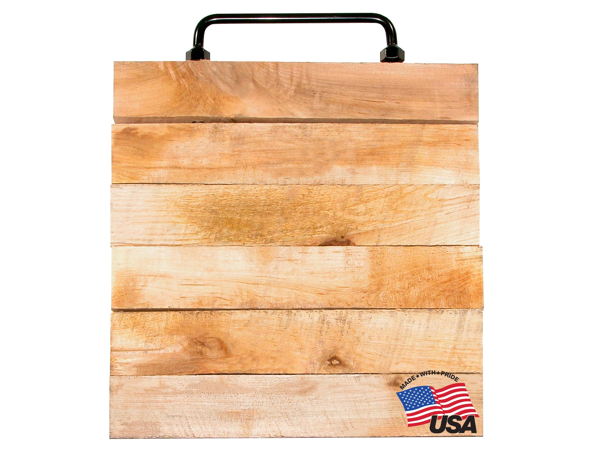 Buyers Products Hardwood OP18X18 Outrigger Pad, 18 X 18 X 2 Inch Thick, Crane Pad w/Floating Design to Help Avoid Cracking and Breaking, Improved Easy Grip Handle, Prevent Jack Sinking