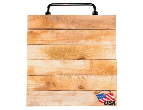 Buyers Products Hardwood OP18X18 Outrigger Pad, 18 X 18 X 2 Inch Thick, Crane Pad w/Floating Design to Help Avoid Cracking and Breaking, Improved Easy Grip Handle, Prevent Jack Sinking