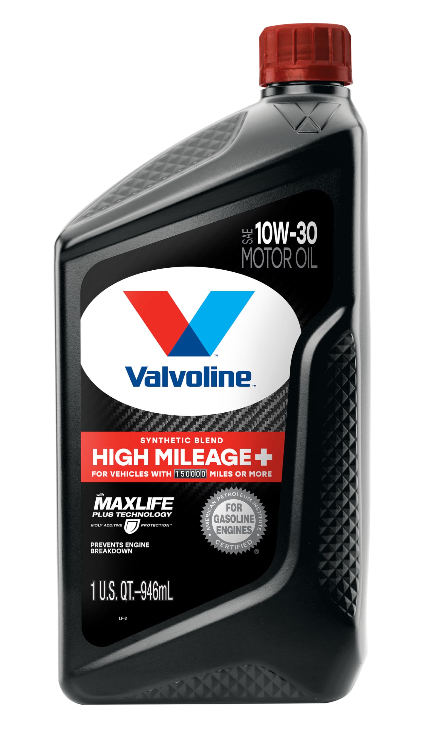 High Mileage Valvoline 150K with Maxlife Plus Technology 10W-30 Motor Oil 1 Quart