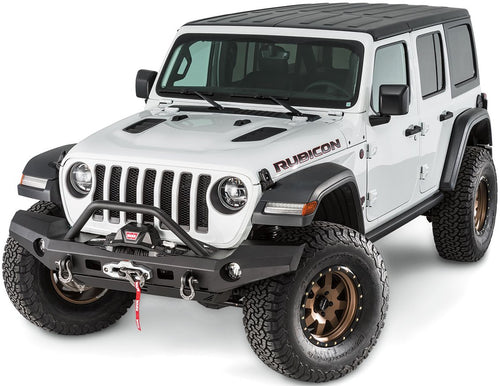 Elite Series WARN 101337 Full-Width Front Bumper with Grille Guard Tube, Fits: Jeep Wrangler JL (2018-2020) and Jeep Gladiator (2020)