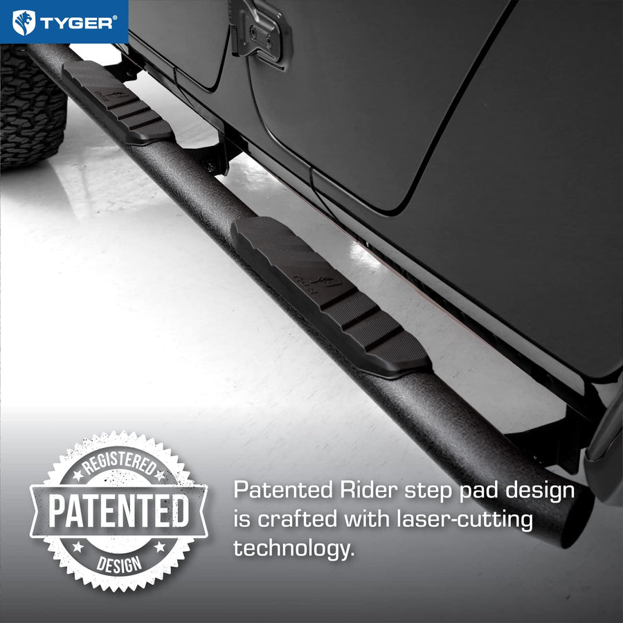 3.5" Tyger Auto Running Boards Compatible with 2020-2026 Jeep Gladiator JT TG-SS2J35198 Side Step Rail Nerf Bars