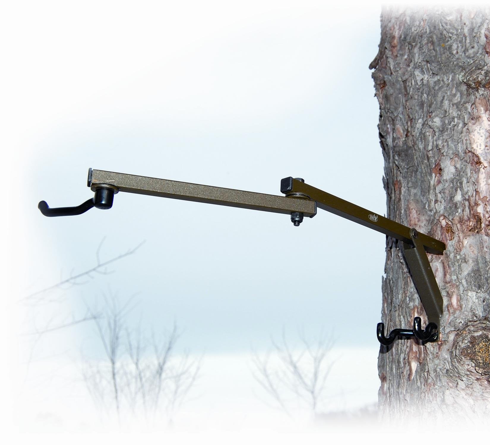 HME Secure Easy-to-Attach Pro Series Super Bow Hanger w/Usual and Dual-Prong Accessory Hooks, Super-Strong Machined Mounting Screw