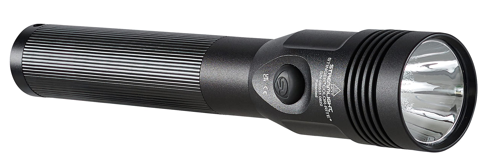 Stinger Streamlight 500-Lumen Color-Rite Rechargeable Flashlight with 120V/12V DC Charger, Black