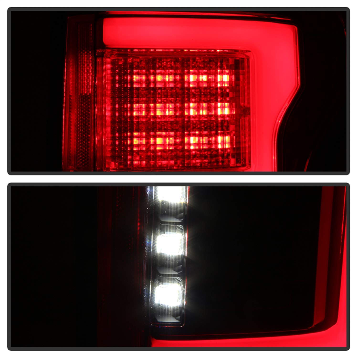 Spyder Auto Light Bar Led Tail Lights 5083784 Will Only Fit Factory Led Models Pair Black Smoke