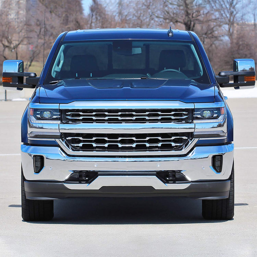 Smoke Lens SPEC-D TUNING LED Fog Lights +Built-In LED Bulbs+Switch Included Compatible with 2016-2018 Chevy Silverado 1500 L+R Pair Assembly