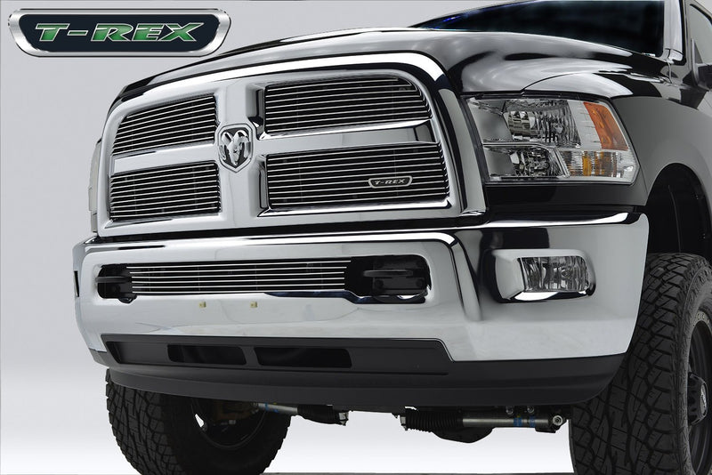 2013-2018 Ram 2500, 3500 T-Rex Grilles Billet Grille, Polished, 4 Pc, Replacement - PN #21452, red