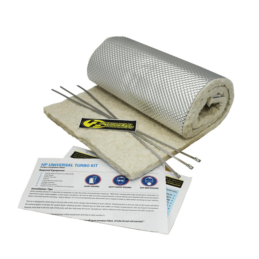 Heatshield Products HP Turbo Kit 1/2" Thick x 10" Wide x 36" Long Universal Downpipe Heat Shield kit