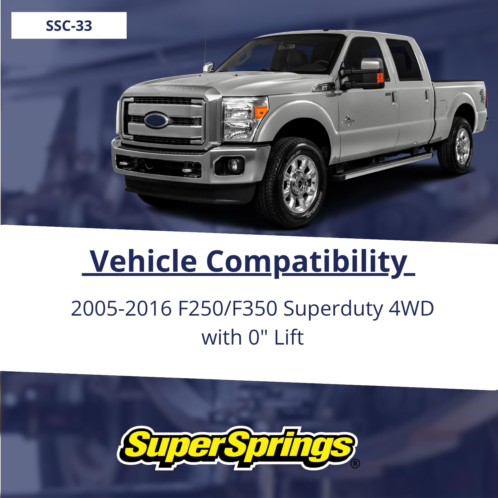 SuperSprings SSC-33 | For Ford F-250|F-350 SuperCoils, black