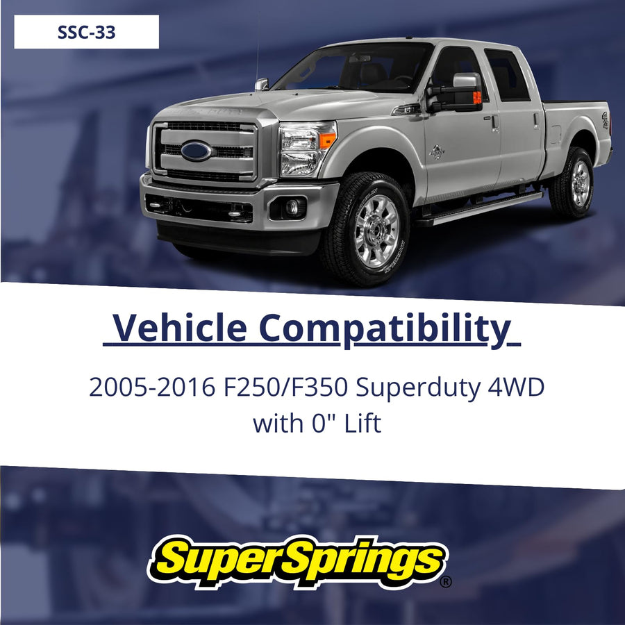 SuperSprings SSC-33 | For Ford F-250|F-350 SuperCoils, black