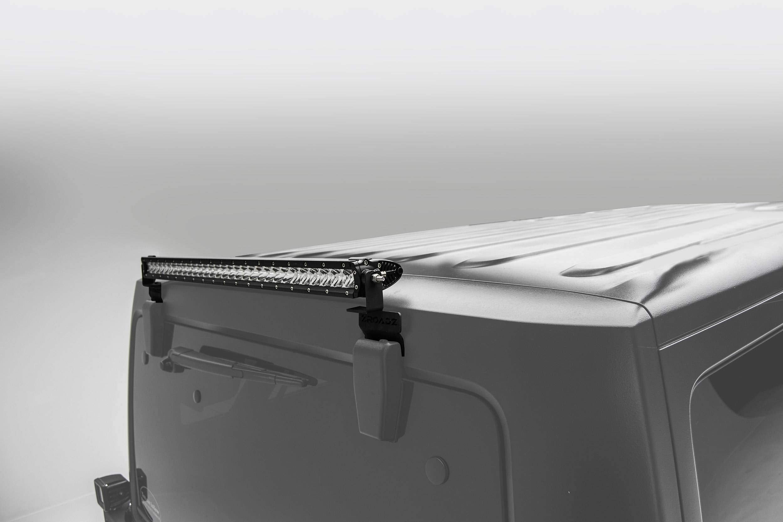 ZROADZ 30 Inch Staight Single Row LED Light Bar Rear Window Bracket to Mount (1) 2007-2018 Jeep JK - Z394811