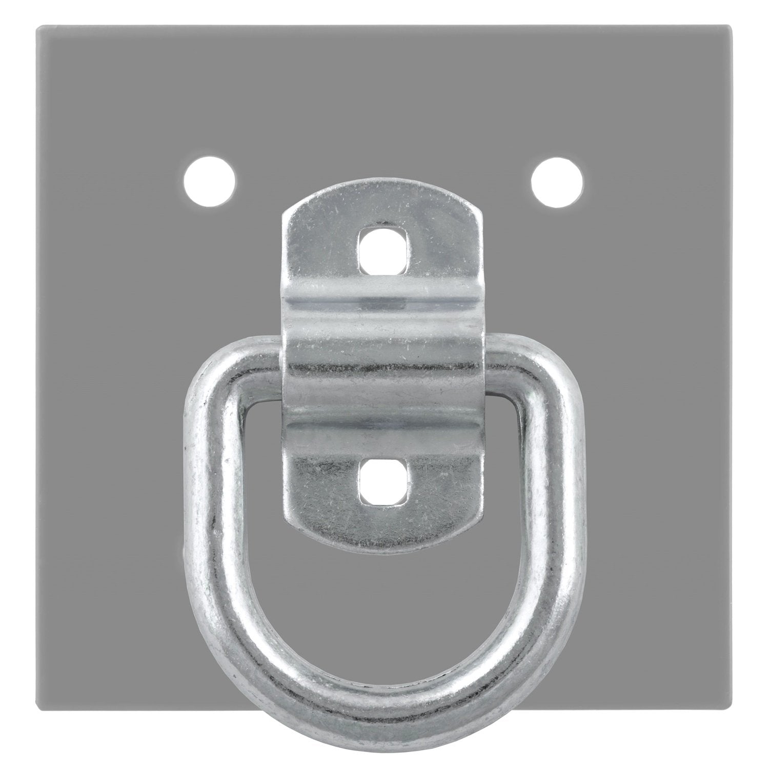 CURT 3 x 3-Inch Surface-Mounted Trailer D-Ring Tie Down Anchor, 11,000 lbs Break Strength 83742