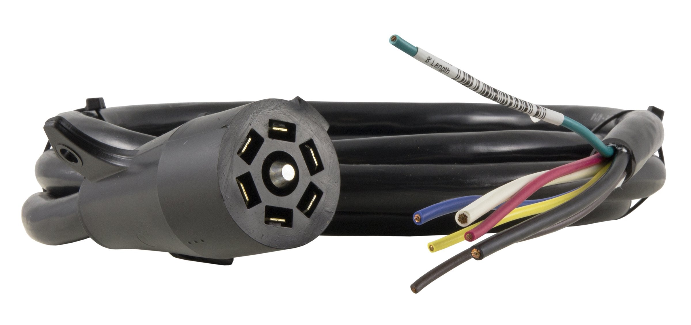 8' 7 RV Blade Molded Trailer Cable, GRAY Hopkins Towing Solutions 20146