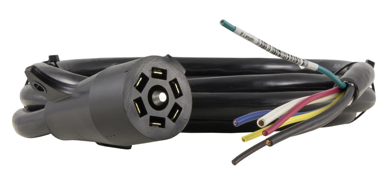8' 7 RV Blade Molded Trailer Cable, GRAY Hopkins Towing Solutions 20146