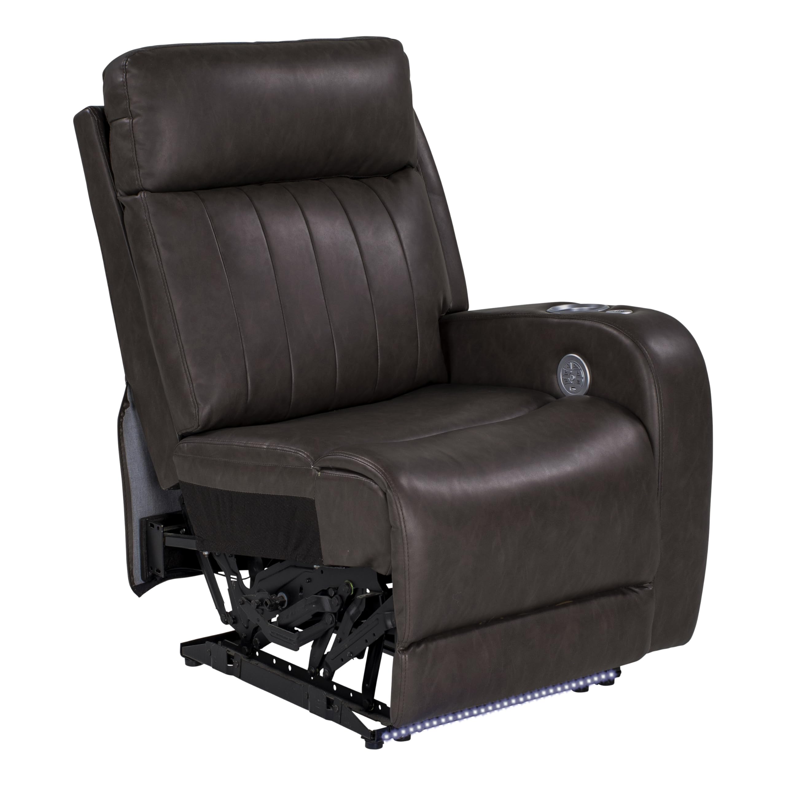 Thomas Payne® Luxury RV Theater Seating Seismic Series Recliner - Left Hand Configuration, Millbrae – Remote Control Power Recline, Massage and Lumbar – Power Port Accessory Compatible – 2020129321
