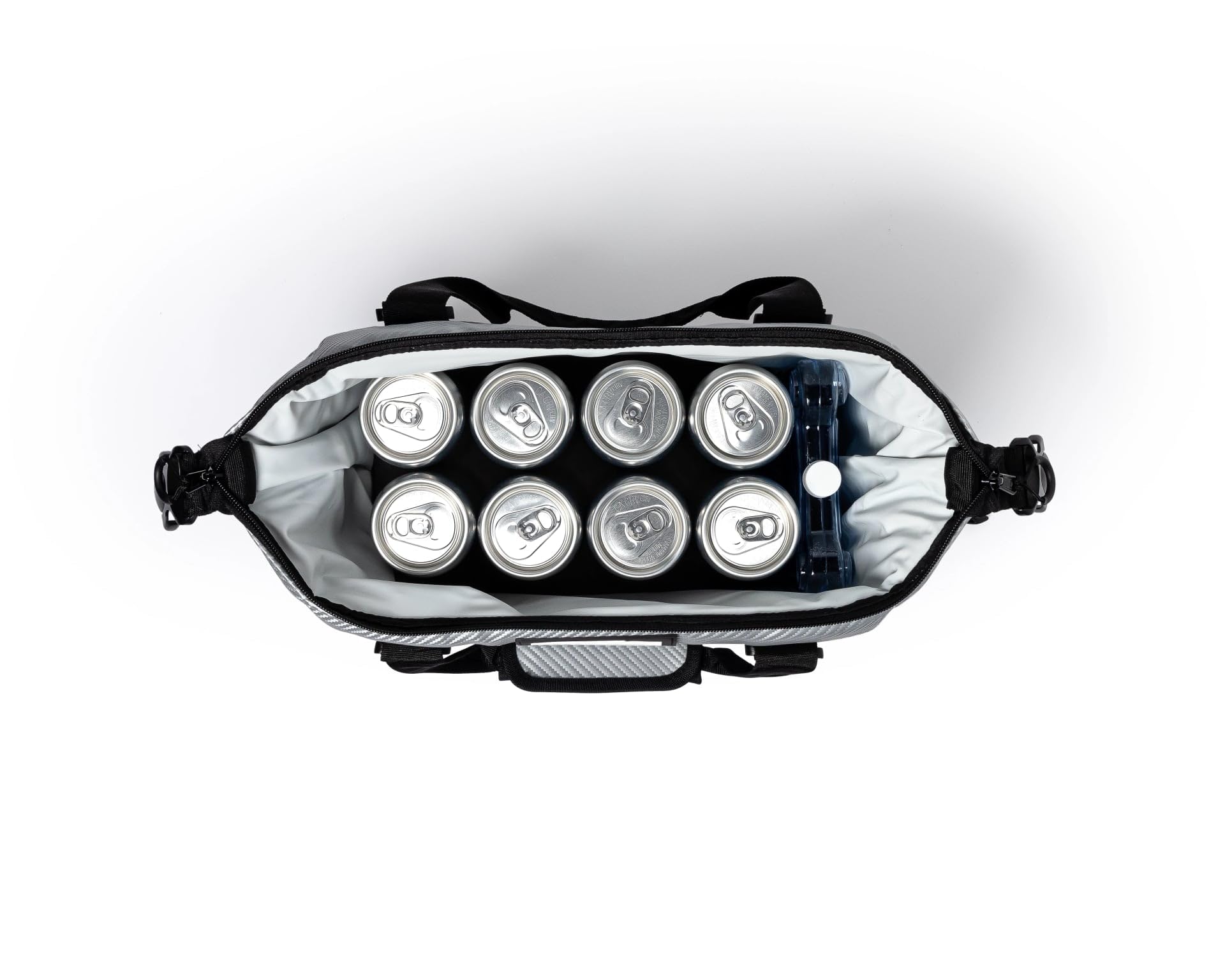 AO Coolers Carbon Expedition Soft Cooler with High-Density Insulation, Silver, 12-Can