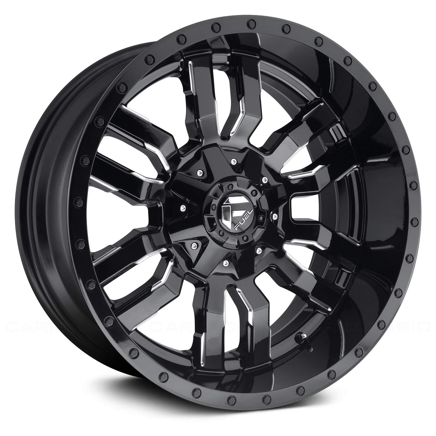 D595 Fuel Sledge Gloss Black Milled 18x9 6x135 / 6x5.5 20mm (D59518909857)